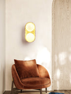 Trio Applique Murale Globe en Travertin - Neutralighting