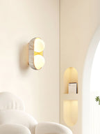 Trio Applique Murale Globe en Travertin - Neutralighting