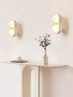 Trio Applique Murale Globe en Travertin - Neutralighting