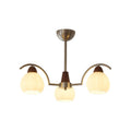Ilaeiel Chandelier Bois Verre Élégance Traditionnelle Bloom - Neutralighting