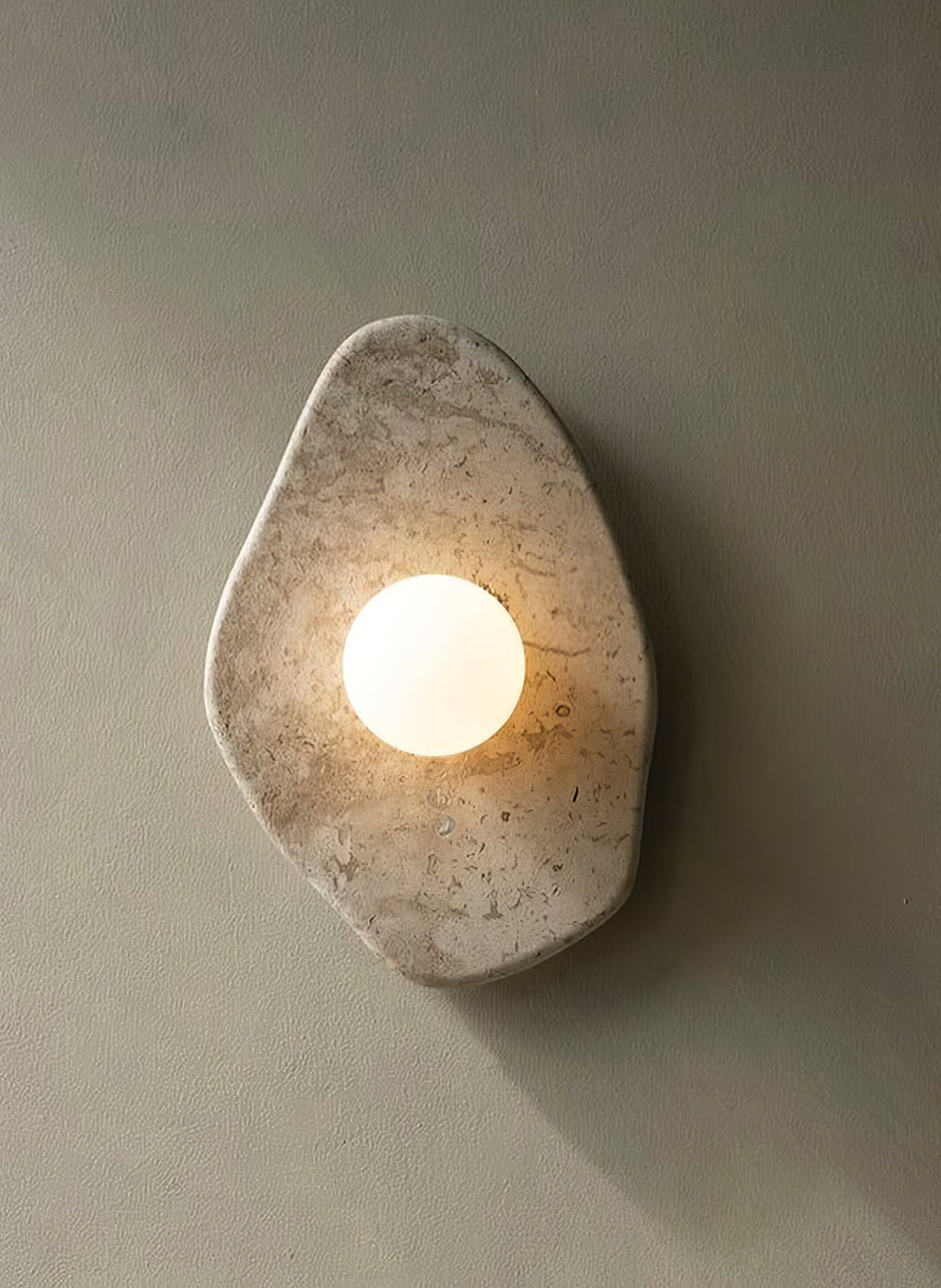 Pebble Applique Murale Rustique en Marbre - Neutralighting