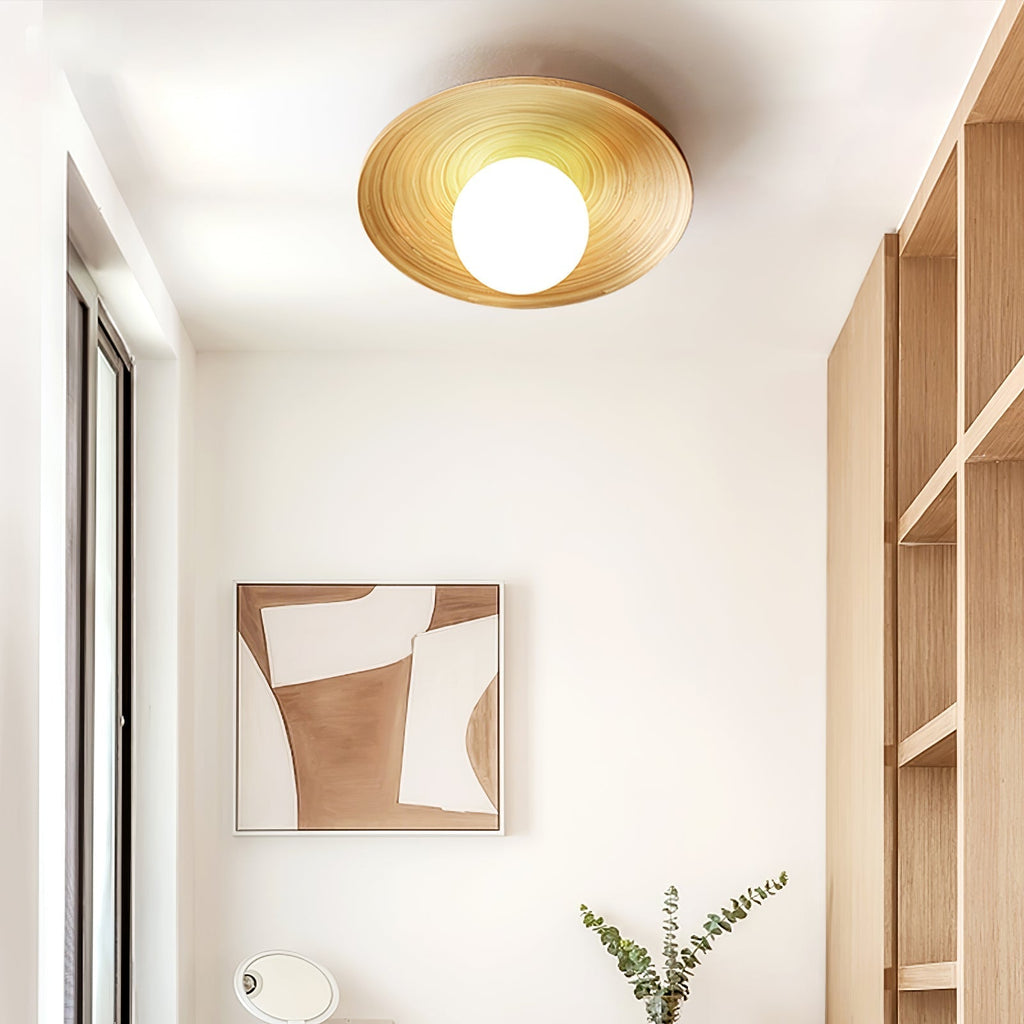Lustra Plafonnier Soluna Bois Orbital - Neutralighting