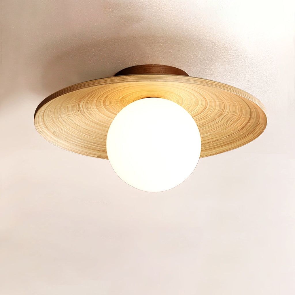 Lustra Plafonnier Soluna Bois Orbital - Neutralighting