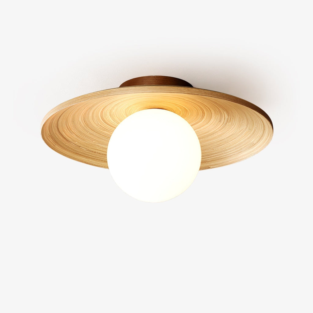 Lustra Plafonnier Soluna Bois Orbital - Neutralighting