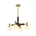 Avdorira Lustre Vintage Élégant en Laiton et Bois - Neutralighting