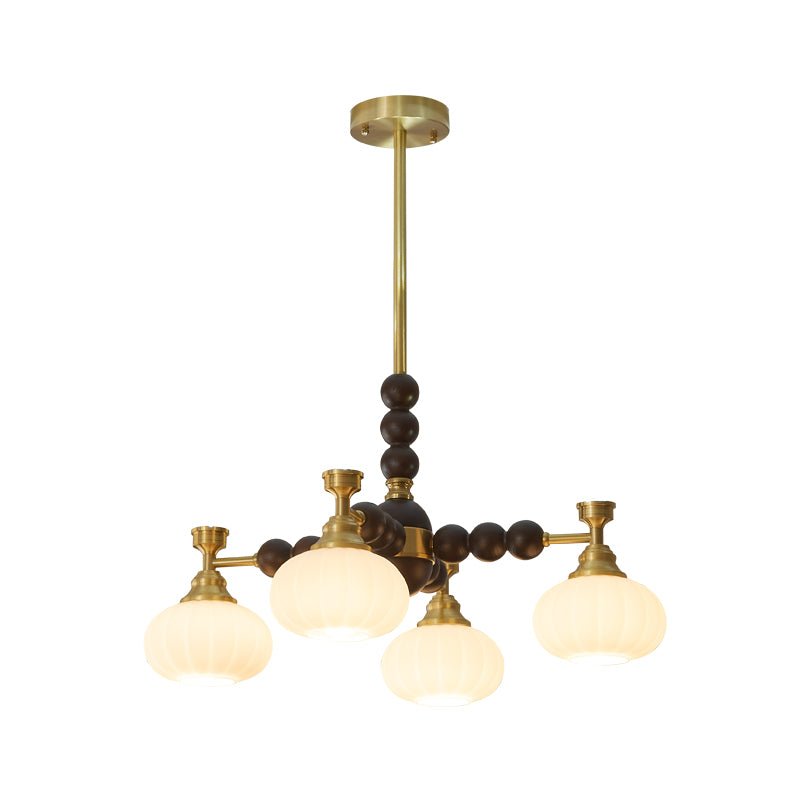 Avdorira Lustre Vintage Élégant en Laiton et Bois - Neutralighting