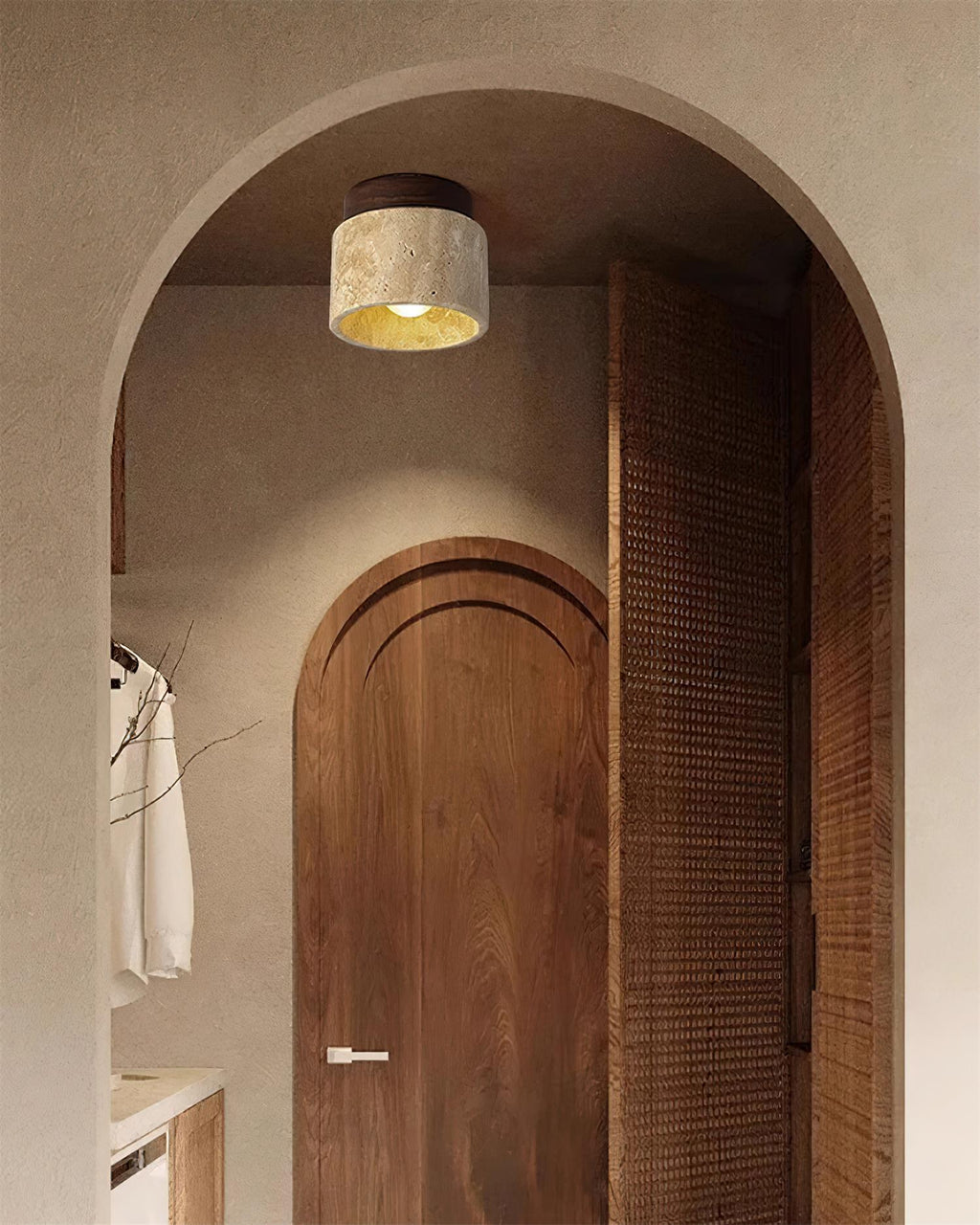 Ritta Plafonnier Pierre Travertin - Neutralighting