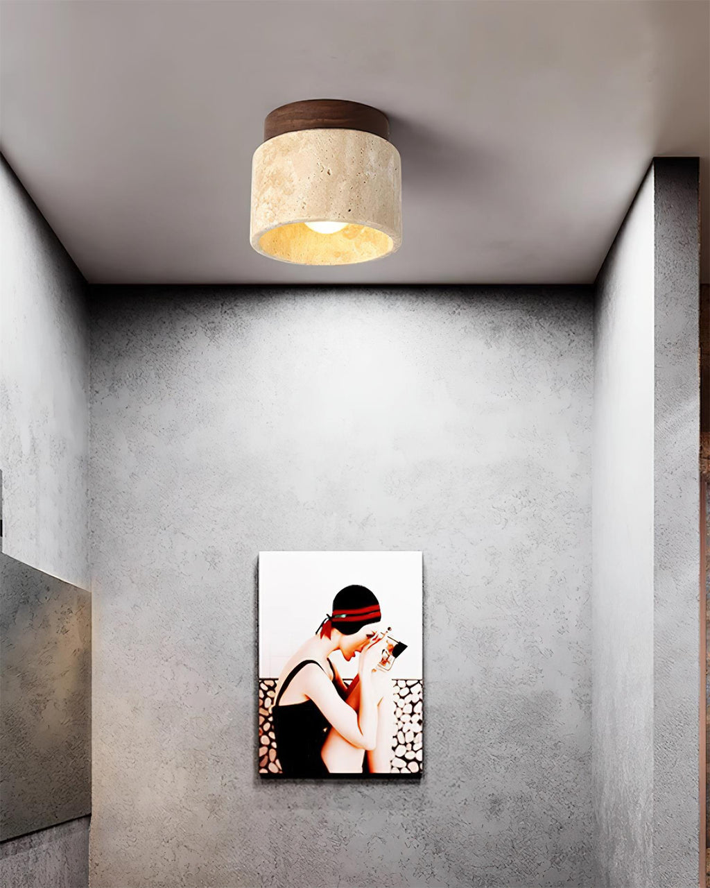 Ritta Plafonnier Pierre Travertin - Neutralighting