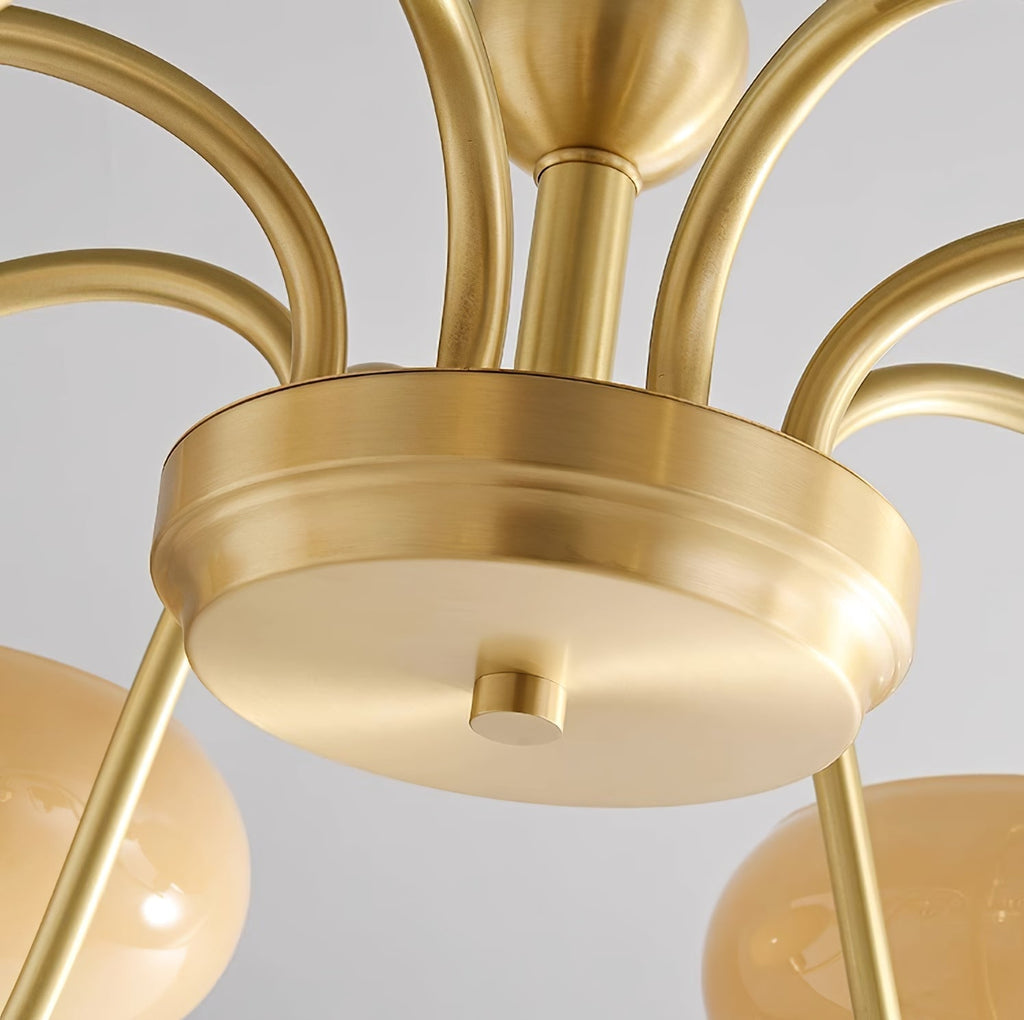 Havana Chandelier en Laiton et Verre - Neutralighting