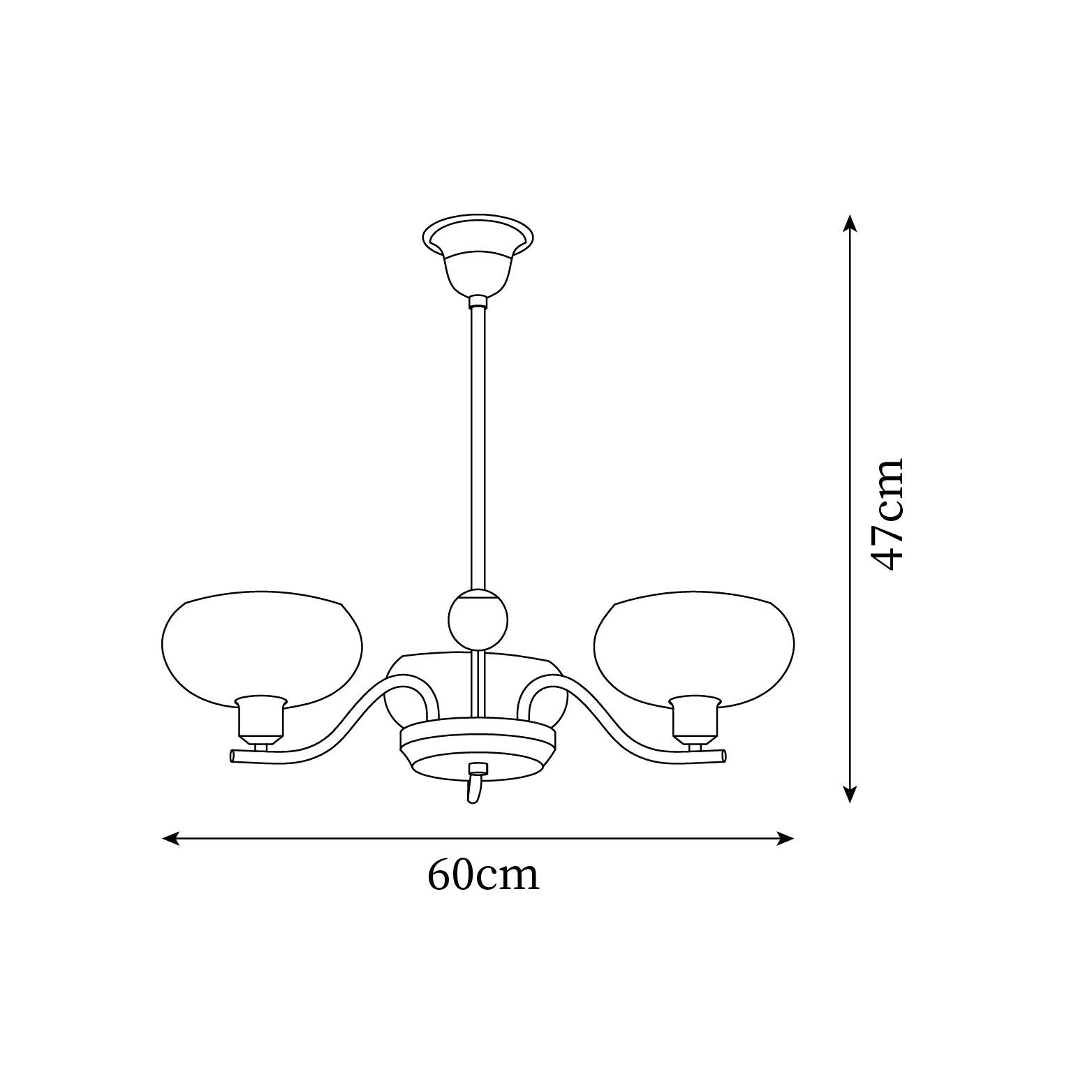 Havana Chandelier en Laiton et Verre - Neutralighting