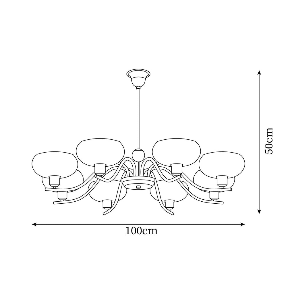 Havana Chandelier en Laiton et Verre - Neutralighting