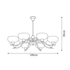 Havana Chandelier en Laiton et Verre - Neutralighting