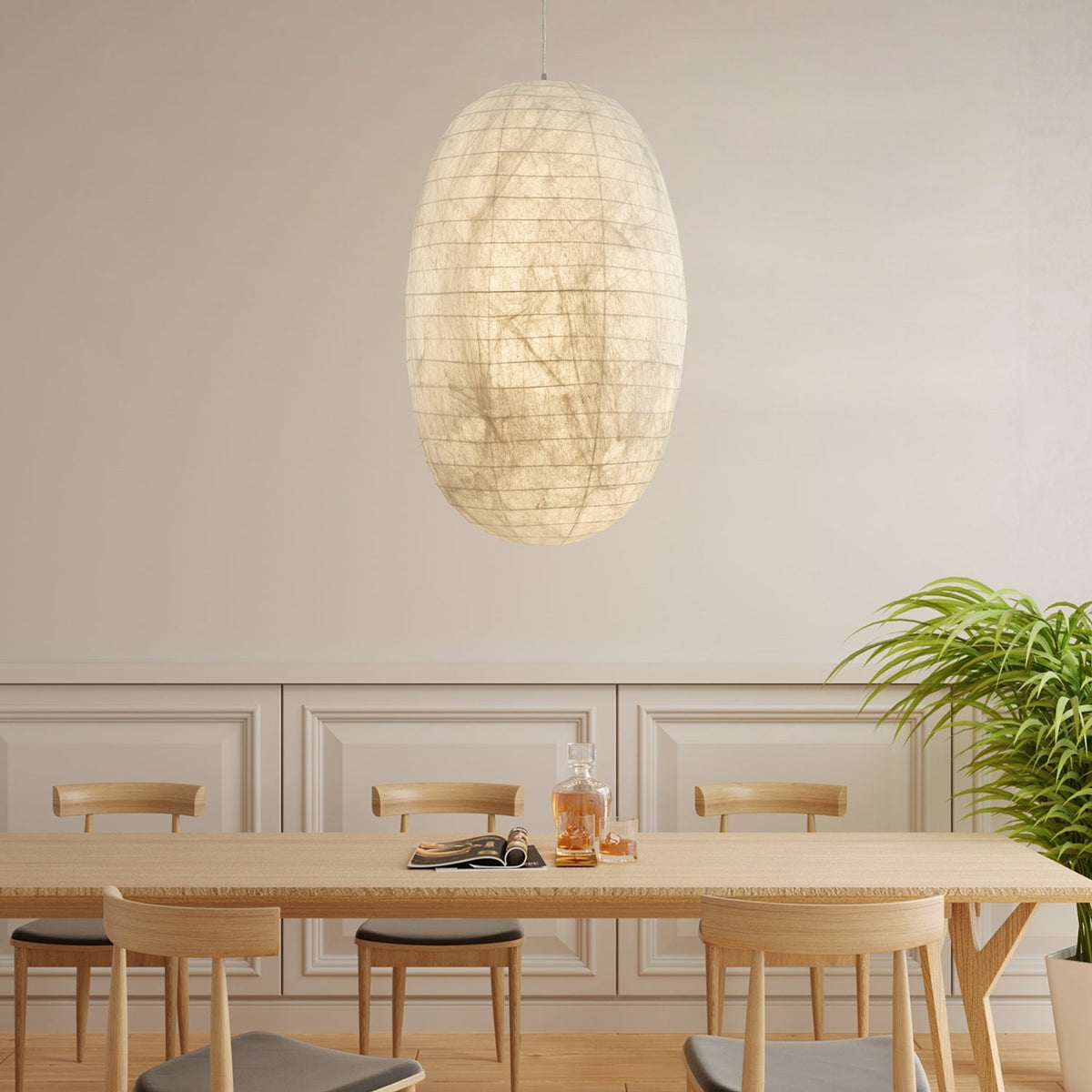 Oldoryra Lampe Pendante en Soie Rétro - Neutralighting