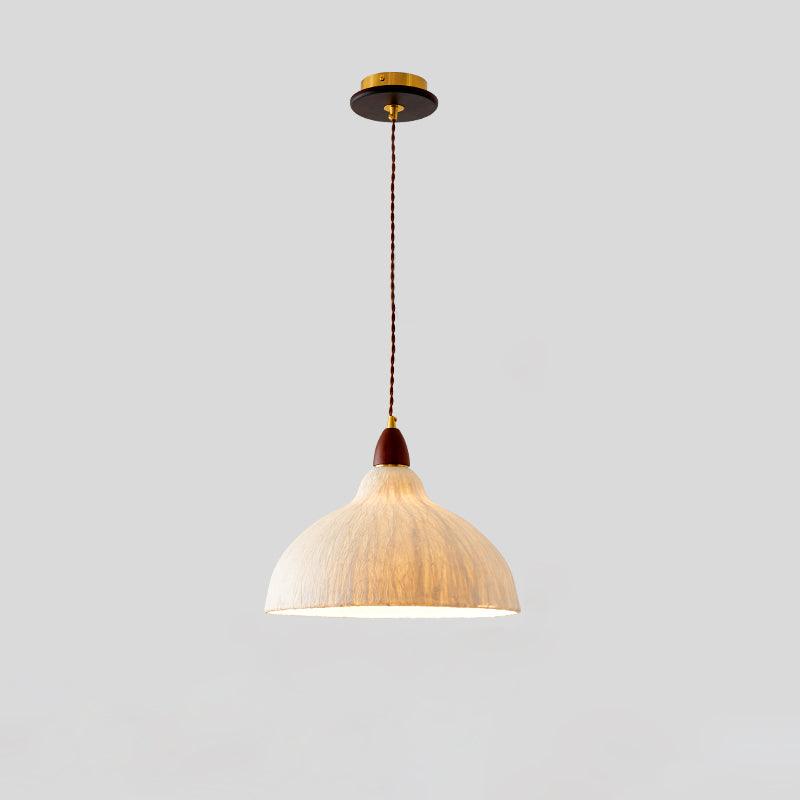 Vellara Papier & Bois Pendentif Lampe - Neutralighting