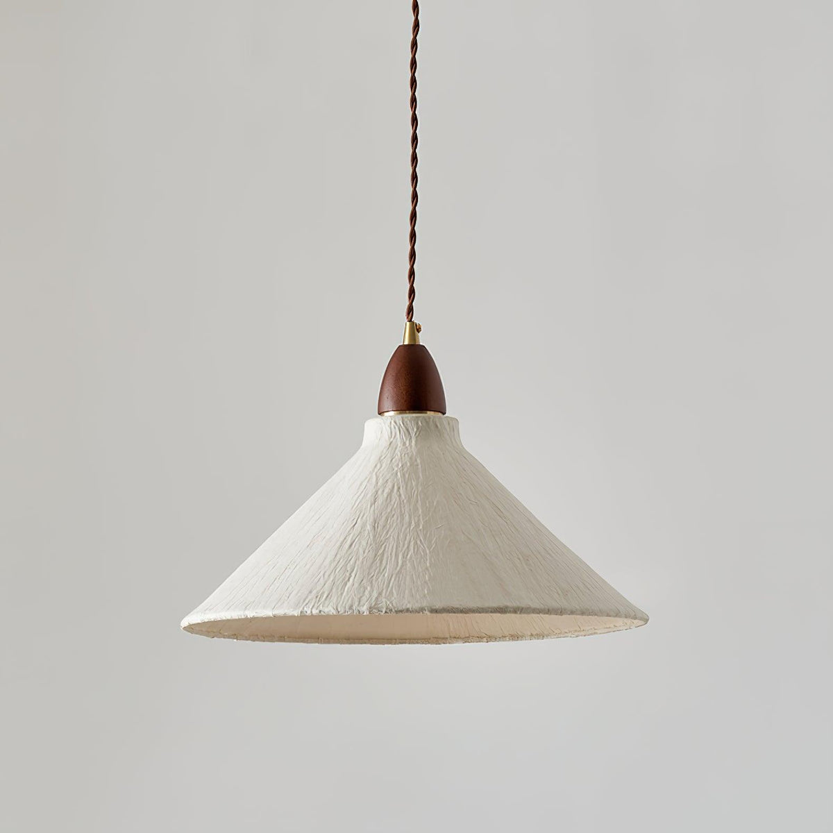 Vellara Papier & Bois Pendentif Lampe - Neutralighting