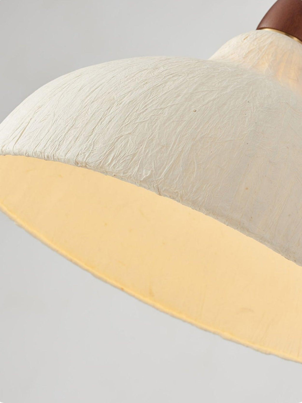 Vellara Papier & Bois Pendentif Lampe - Neutralighting