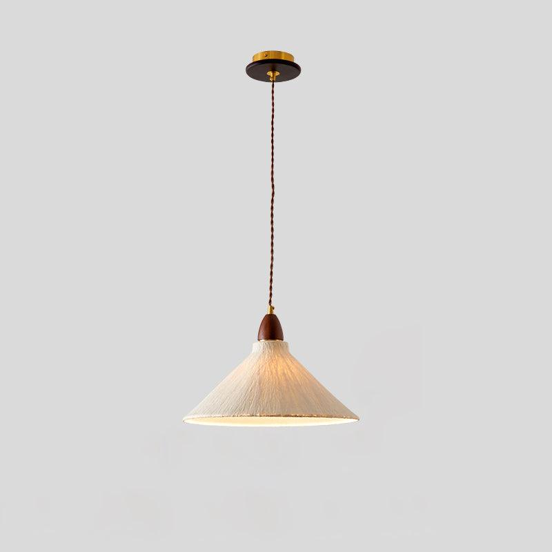 Vellara Papier & Bois Pendentif Lampe - Neutralighting