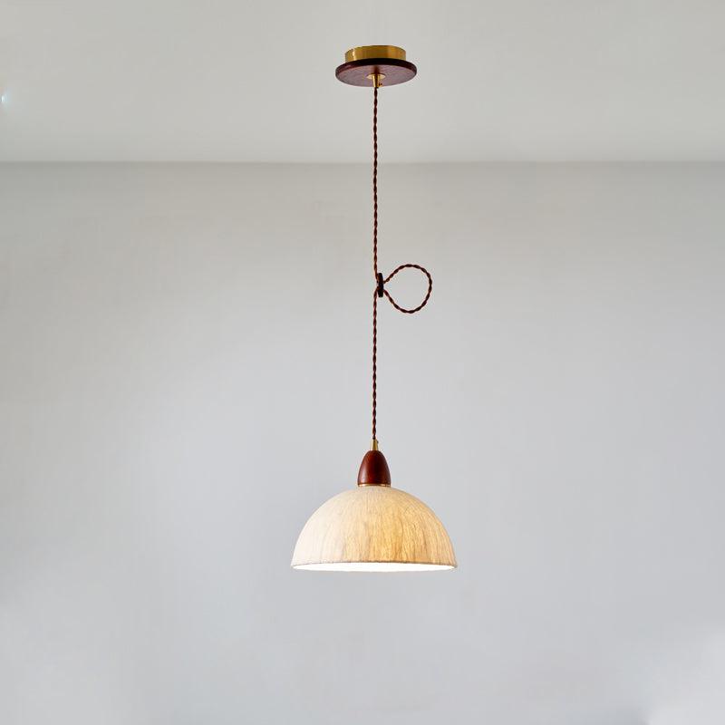 Vellara Papier & Bois Pendentif Lampe - Neutralighting