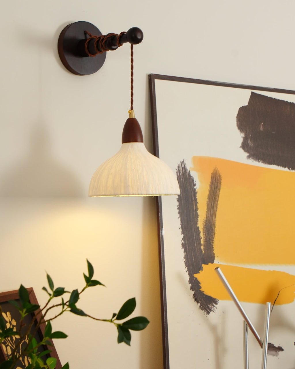 Vitheos Applique Murale en Bois Noyer Naturel Élégante - Neutralighting