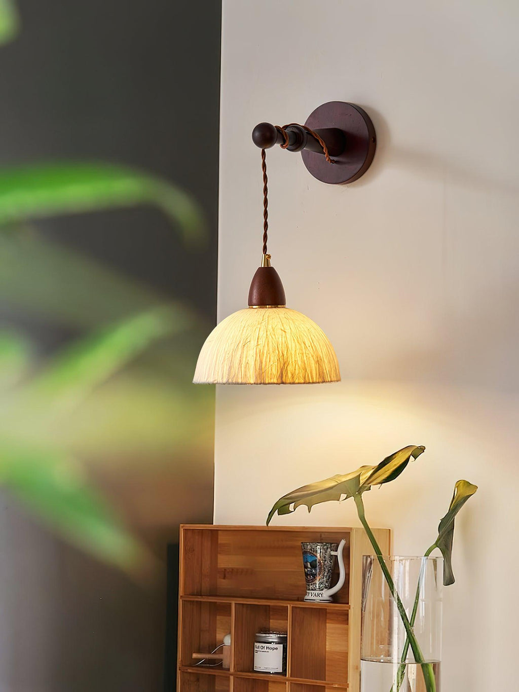 Vitheos Applique Murale en Bois Noyer Naturel Élégante - Neutralighting