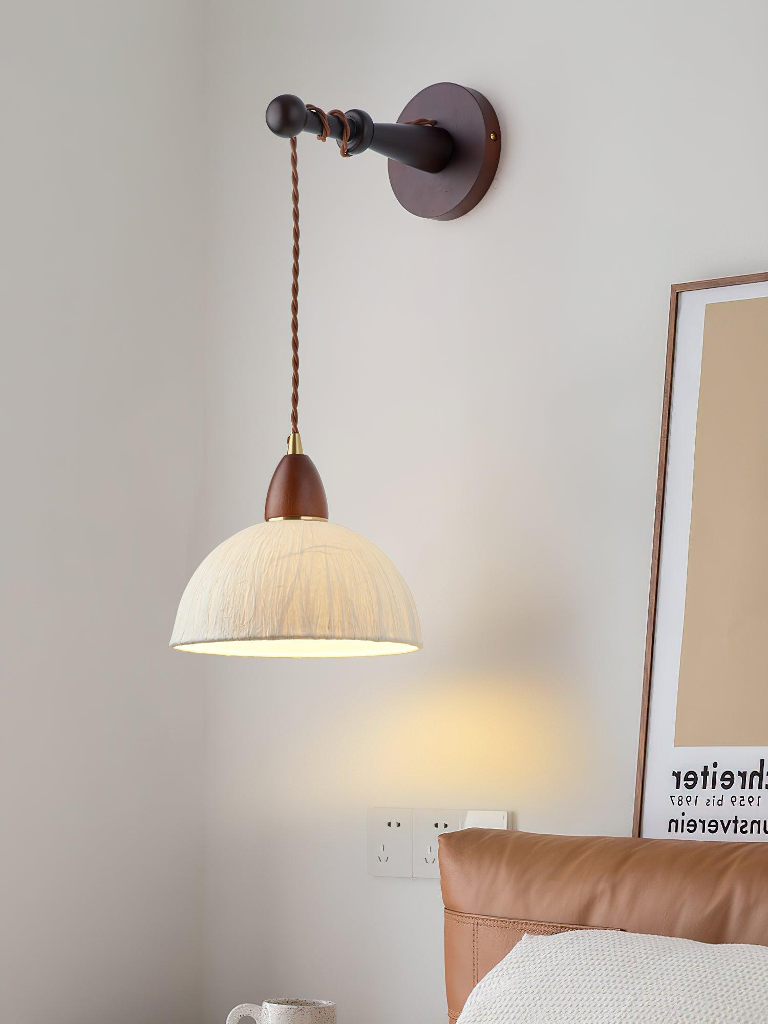 Vitheos Applique Murale en Bois Noyer Naturel Élégante - Neutralighting
