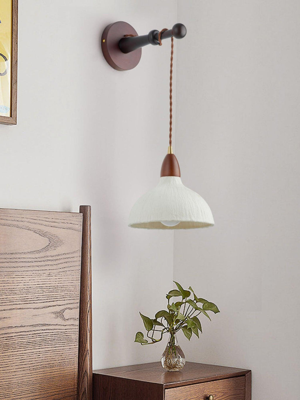 Vitheos Applique Murale en Bois Noyer Naturel Élégante - Neutralighting