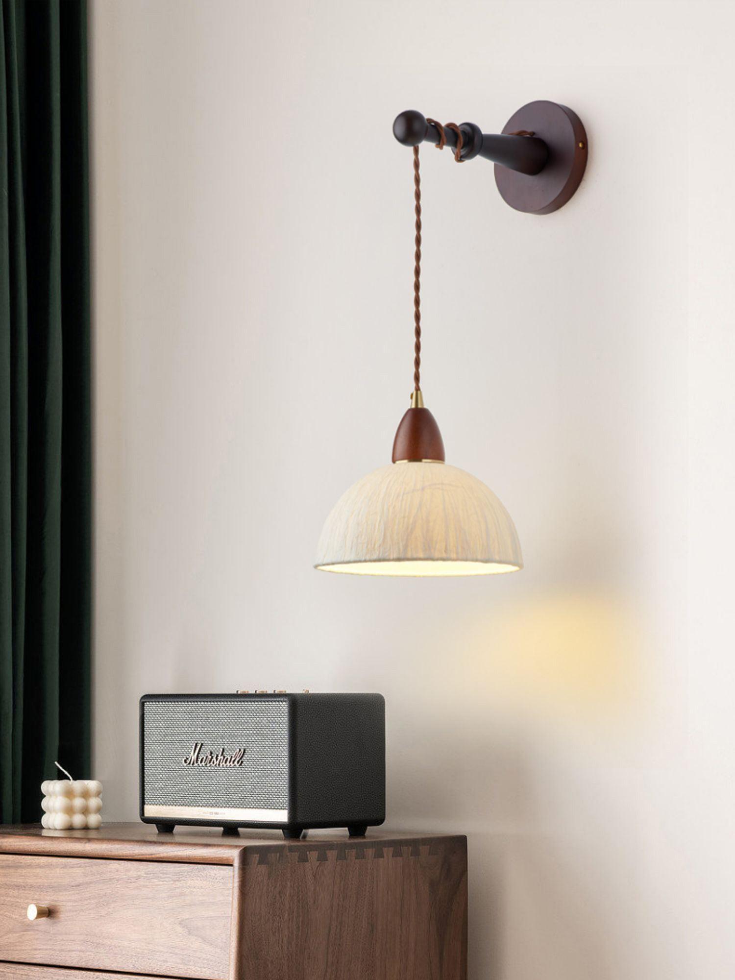 Vitheos Applique Murale en Bois Noyer Naturel Élégante - Neutralighting