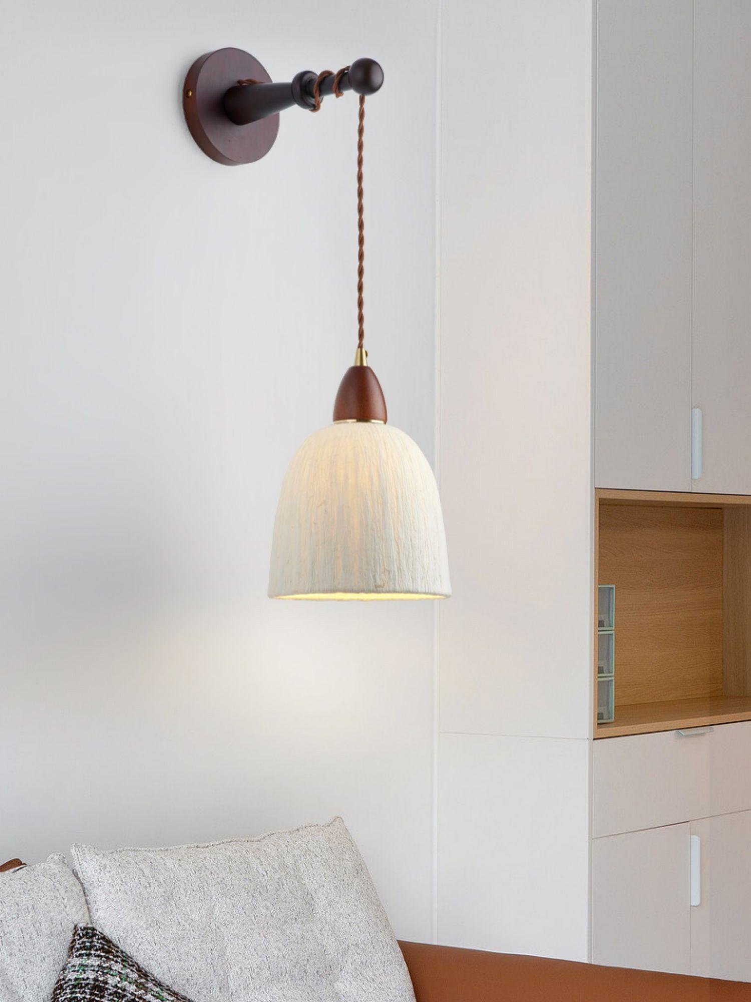 Vitheos Applique Murale en Bois Noyer Naturel Élégante - Neutralighting