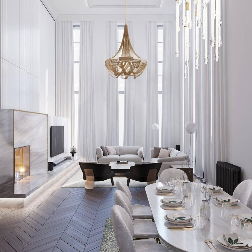 Solara Chandelier Gland Chaîne en Aluminium - Neutralighting