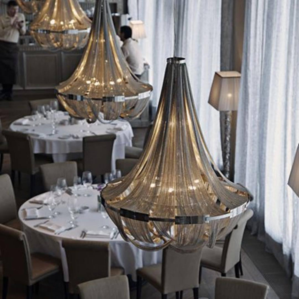 Solara Chandelier Gland Chaîne en Aluminium - Neutralighting