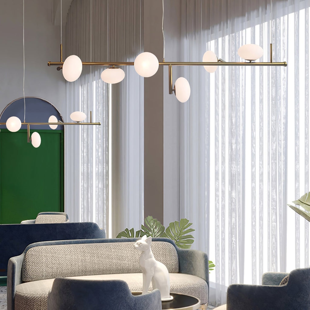 Balance Chandelier en Verre Moderne - Neutralighting