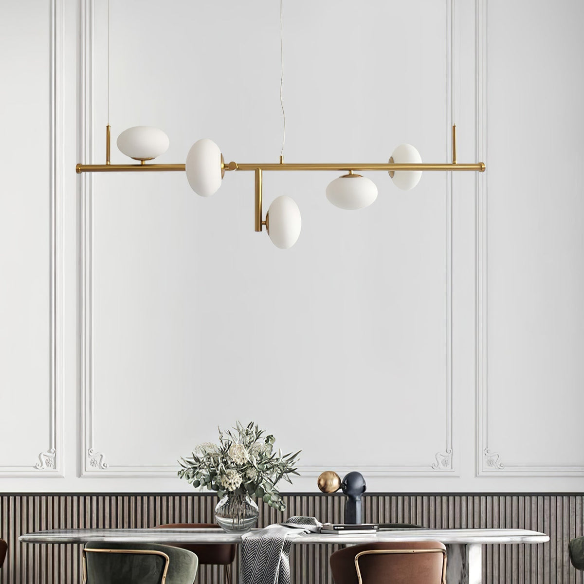 Balance Chandelier en Verre Moderne - Neutralighting