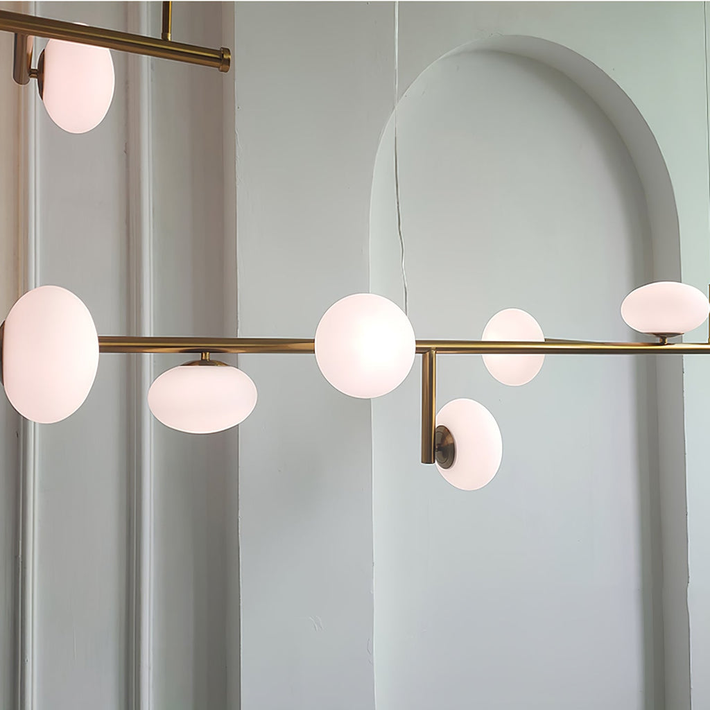 Balance Chandelier en Verre Moderne - Neutralighting