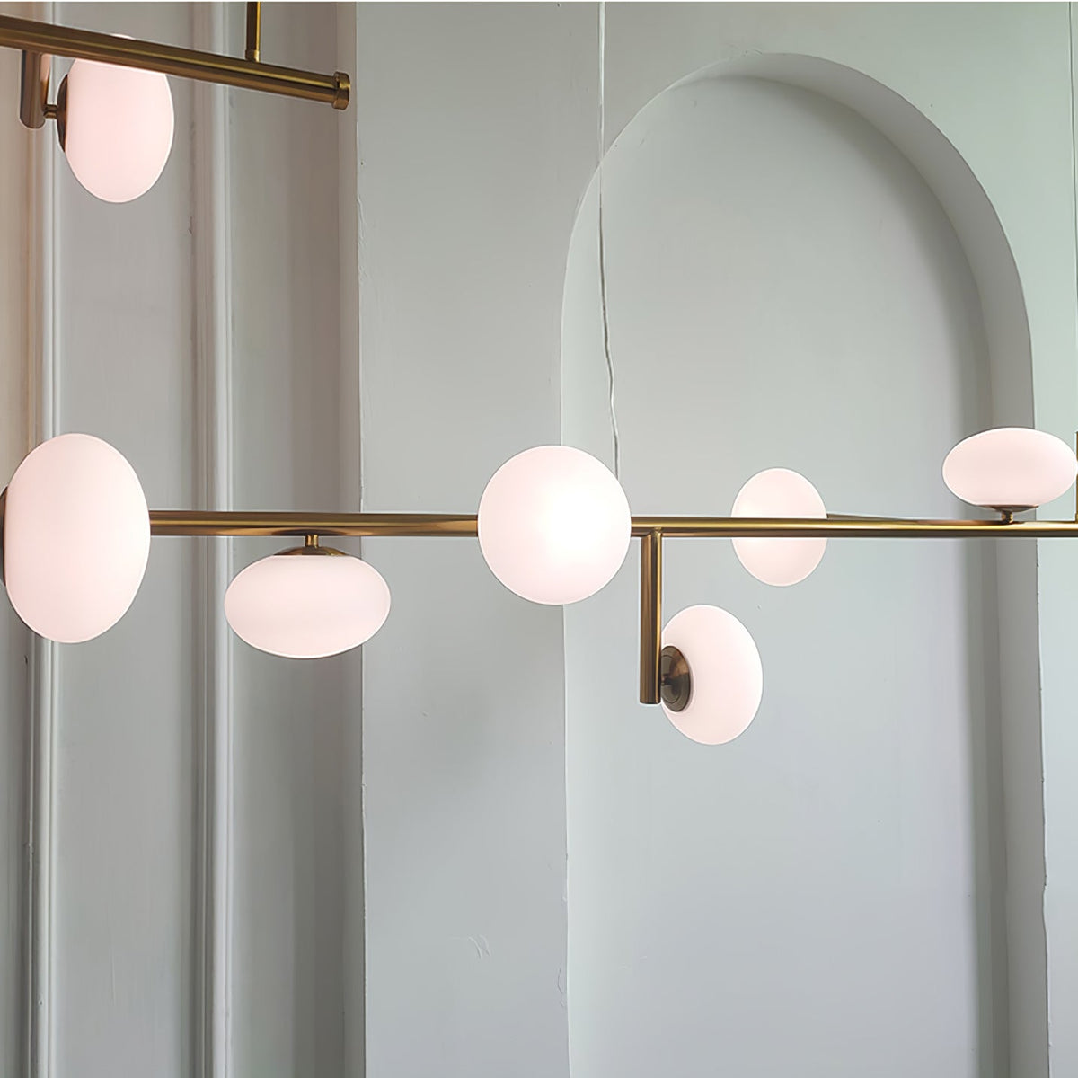 Balance Chandelier en Verre Moderne - Neutralighting