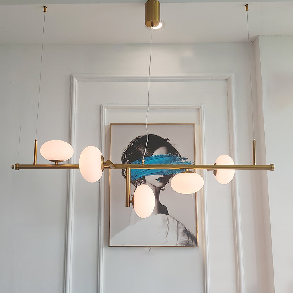 Balance Chandelier en Verre Moderne - Neutralighting