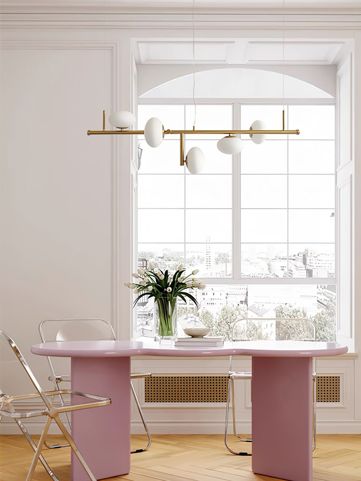 Balance Chandelier en Verre Moderne - Neutralighting