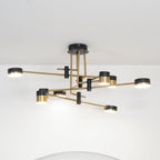 Lustra Chandelier Noir Or Bras en Forme d'Araignée - Neutralighting