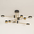 Lustra Chandelier Noir Or Bras en Forme d'Araignée - Neutralighting