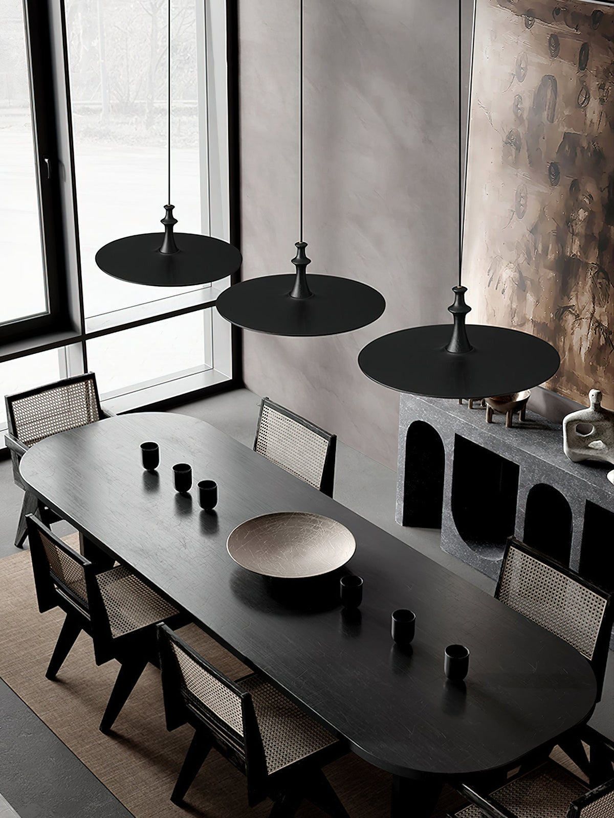 Syrinyra Suspension Sculpturale Disque Bois - Neutralighting