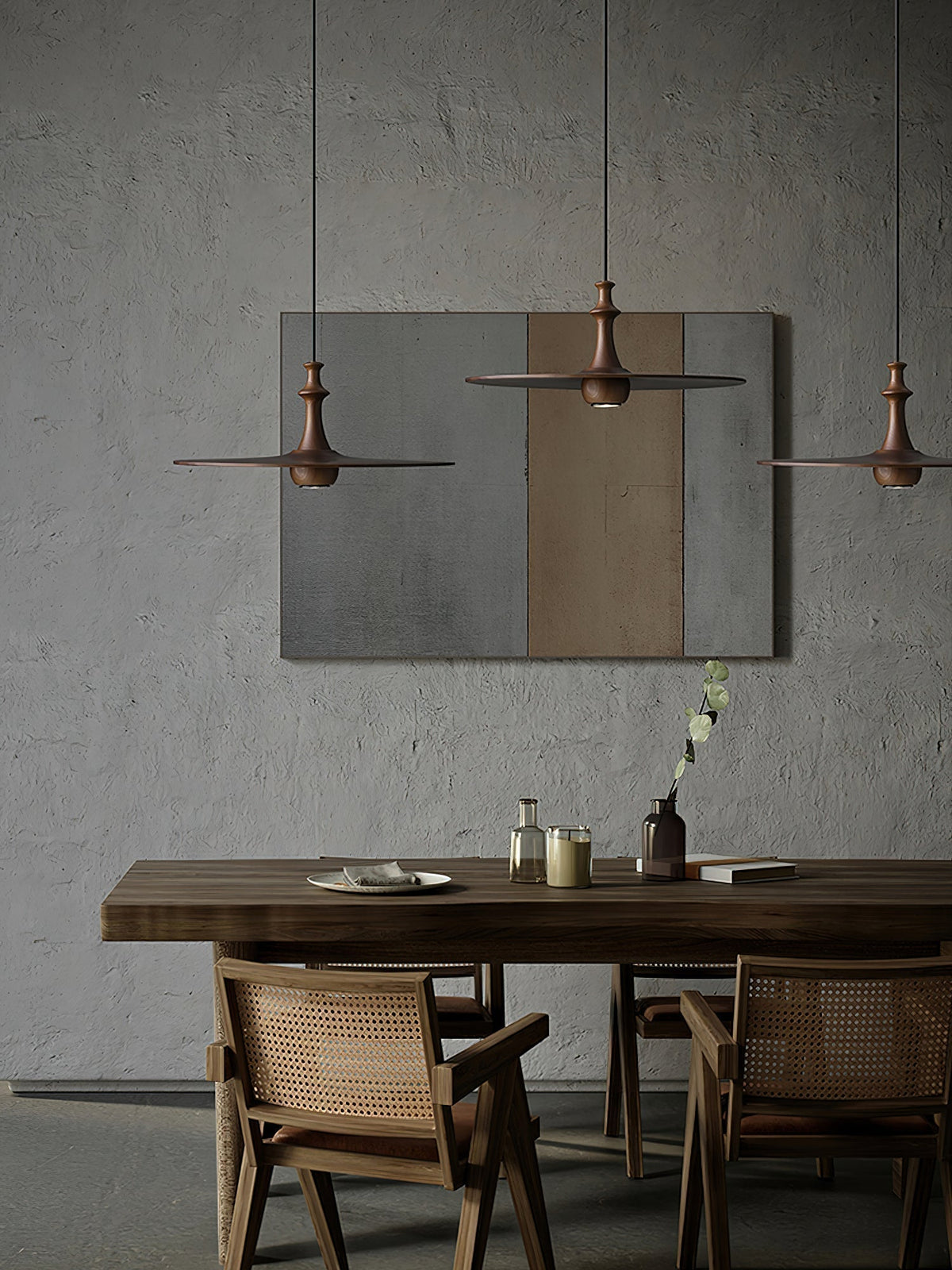 Syrinyra Suspension Sculpturale Disque Bois - Neutralighting