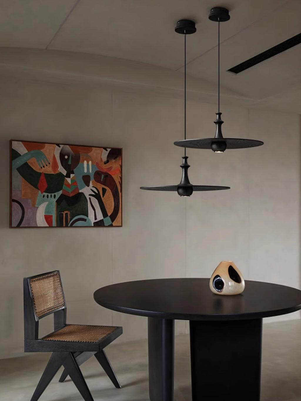 Syrinyra Suspension Sculpturale Disque Bois - Neutralighting
