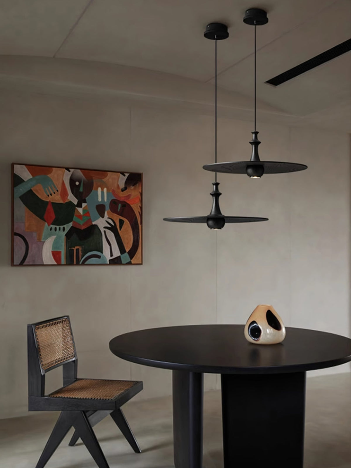 Syrinyra Suspension Sculpturale Disque Bois - Neutralighting