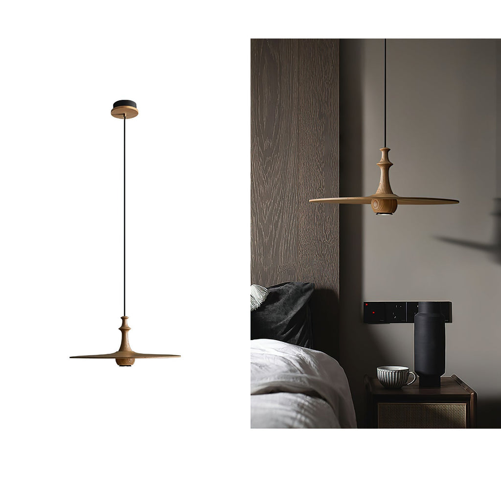 Syrinyra Suspension Sculpturale Disque Bois - Neutralighting