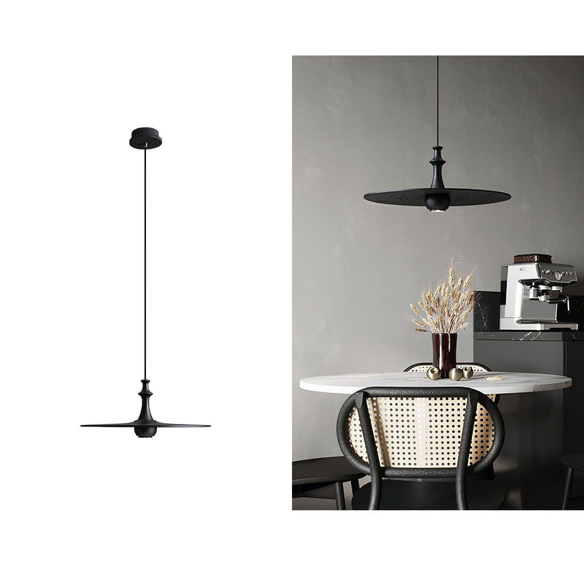 Syrinyra Suspension Sculpturale Disque Bois - Neutralighting