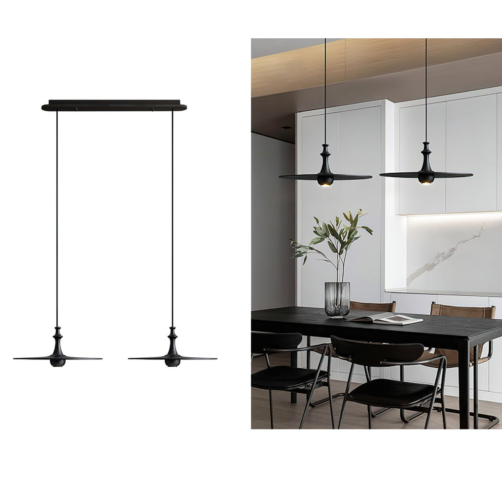 Syrinyra Suspension Sculpturale Disque Bois - Neutralighting