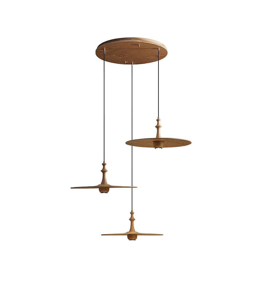 Syrinyra Suspension Sculpturale Disque Bois - Neutralighting