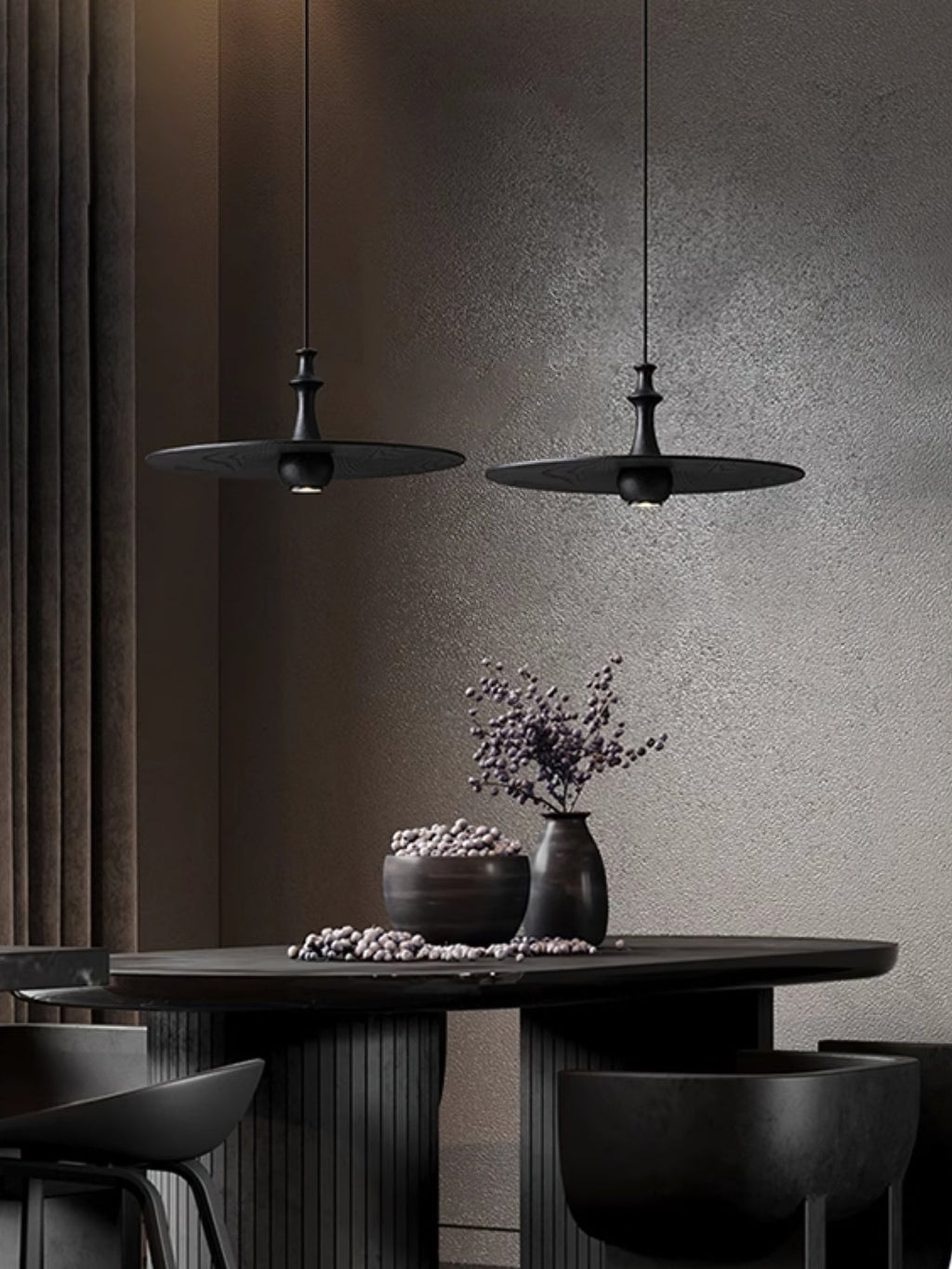 Syrinyra Suspension Sculpturale Disque Bois - Neutralighting