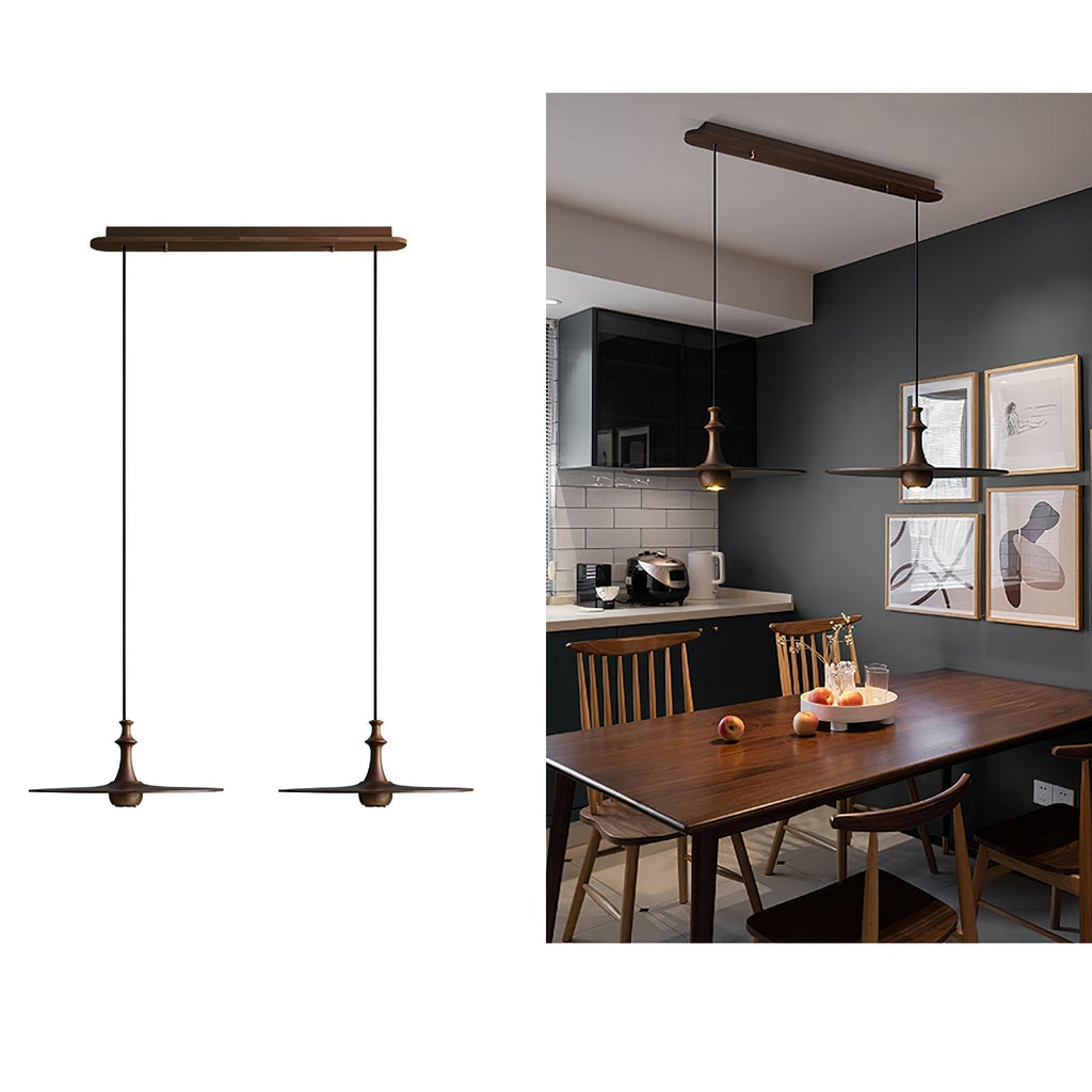 Syrinyra Suspension Sculpturale Disque Bois - Neutralighting
