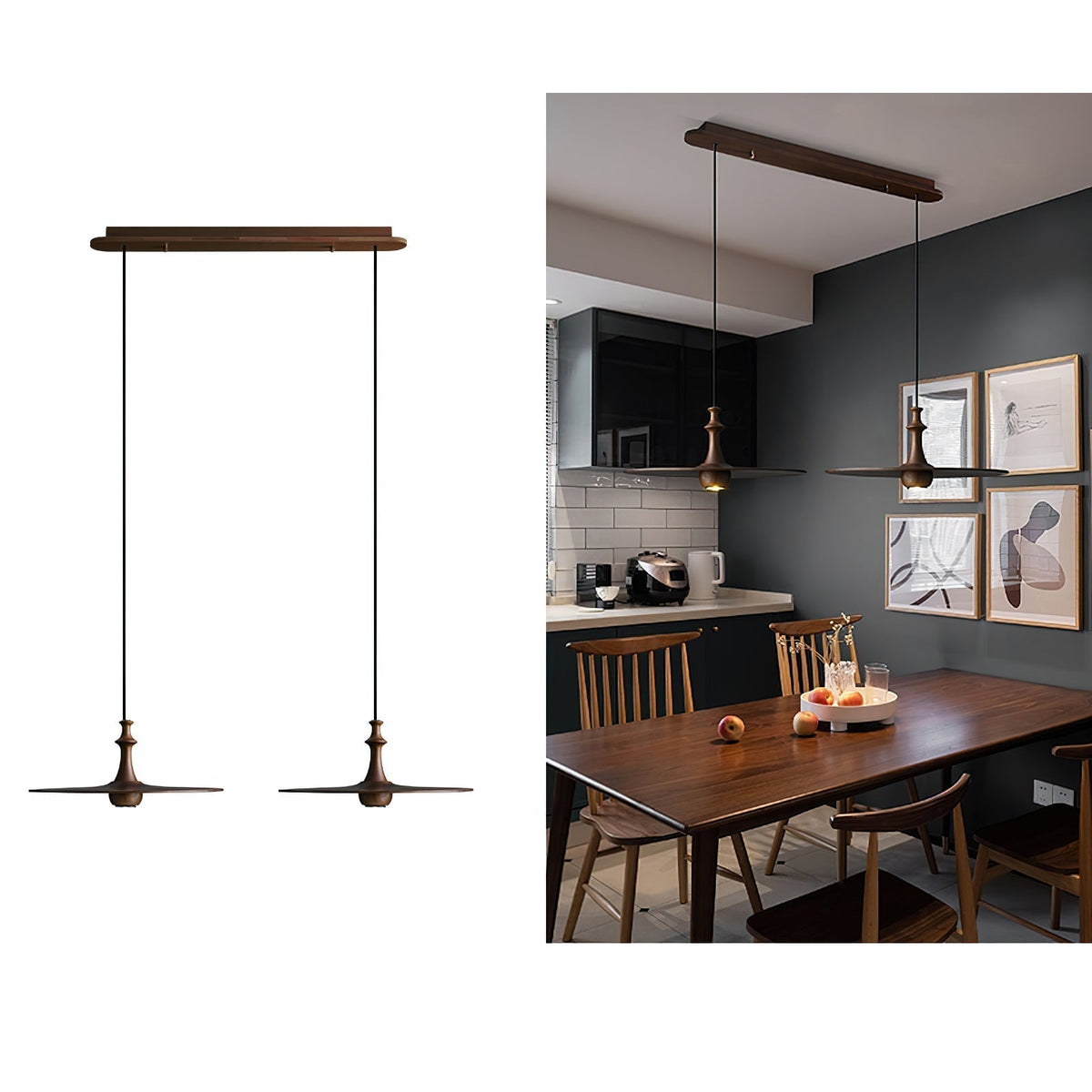 Syrinyra Suspension Sculpturale Disque Bois - Neutralighting