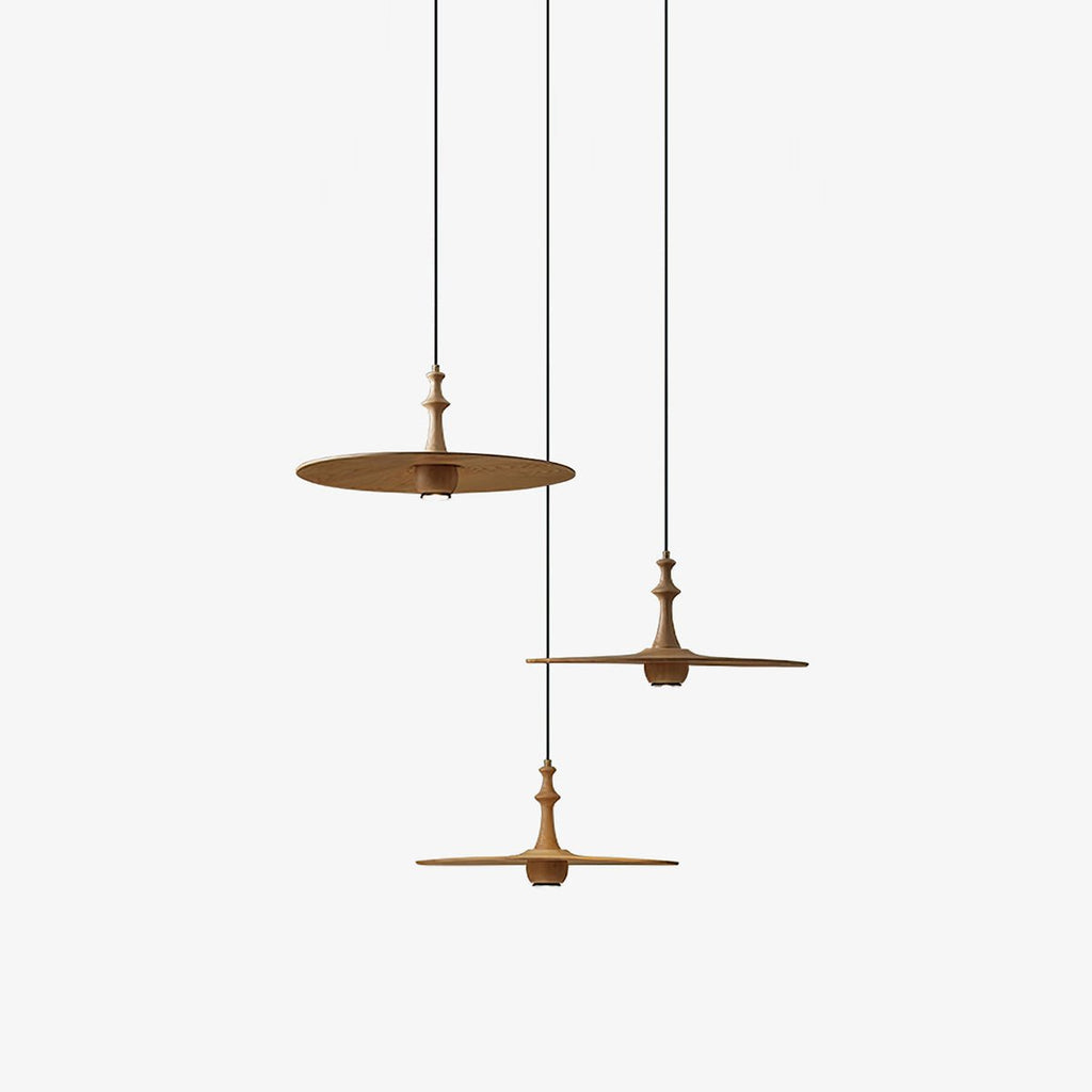 Syrinyra Suspension Sculpturale Disque Bois - Neutralighting